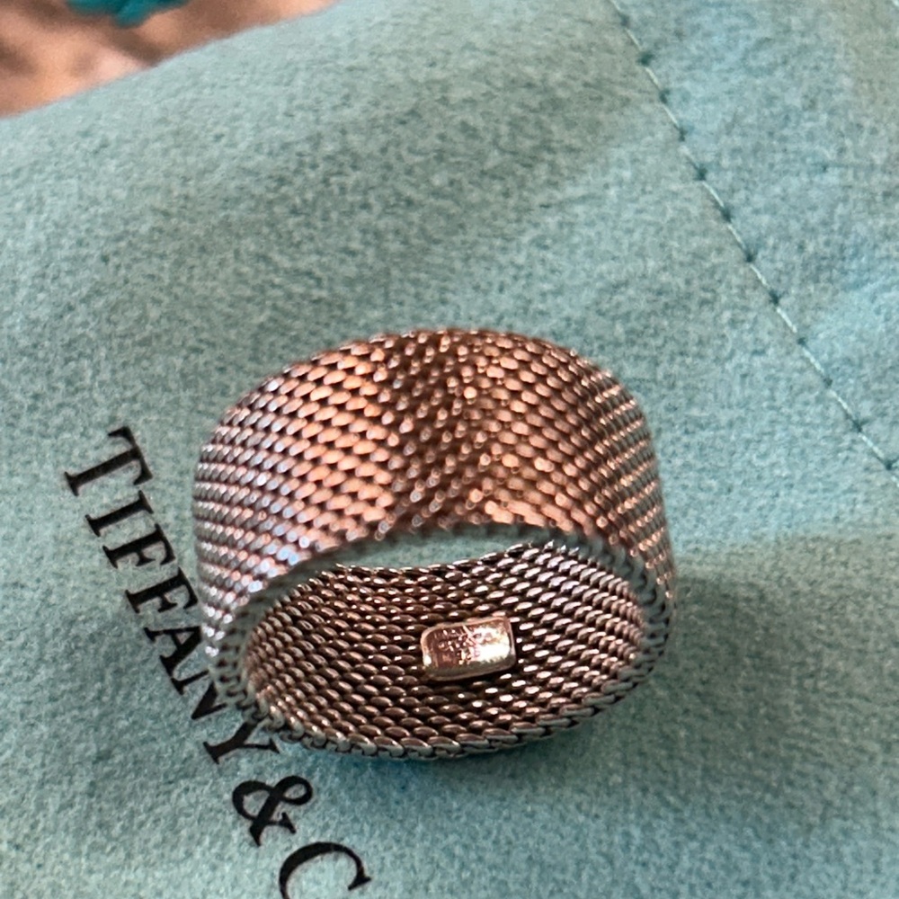 Tiffany & Co. Sterling Silver Somerset Band Size 6